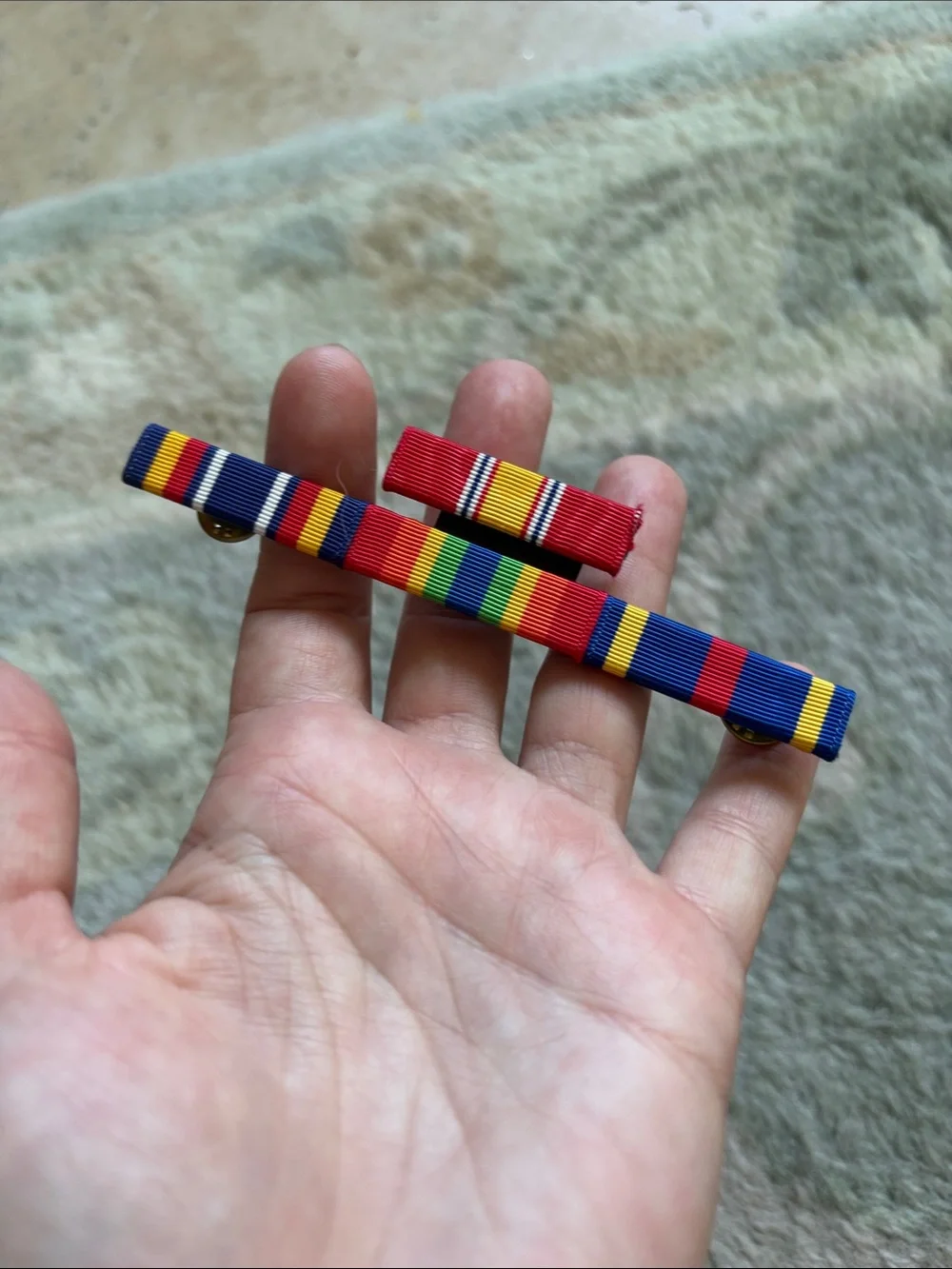 Multicolor Enamel Pin Bar - Rainbow Striped Badge Holder